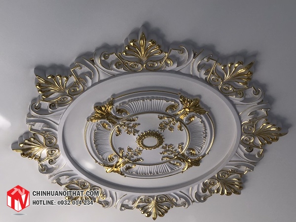 Mâm trần dát vàng R-750